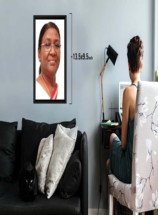 ZIG-ZAG zig zag Droupadi Murmu President of India Photo Picture Frame Size Medium (13.5 x 9.5 inches, Acrylic Glass) Wall Mount - Image 3